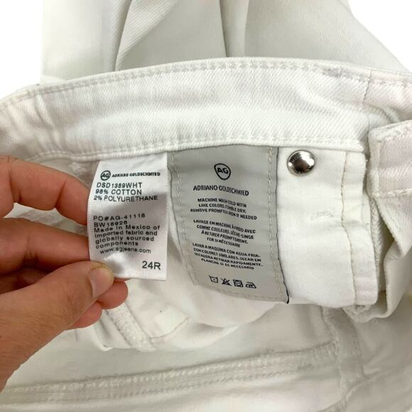 AG Adriano Goldschmied The Legging Skinny Jean White Size 24R NWOT $198 MSRP - Picture 5 of 6